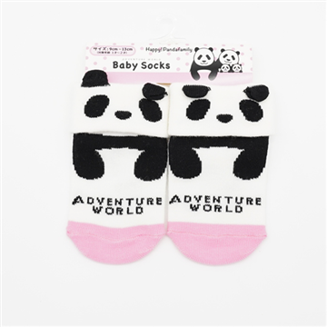 パンダベビーソックス　ピンク