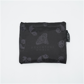  2WAYエコバッグ　ブラックパンダ